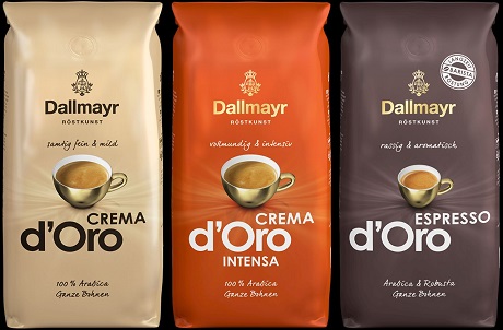 Dallmayr Crema und Espresso d'Oro erstrahlen in neuem Design